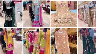 New latest collection of Ramzan 2023 gharara naira cut pakistani style dresses designer dresses