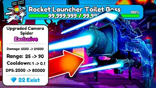 😱OMG!! 🔥 *NEW* UPGRADED CAMERA SPIDER!🕷️ NEW BOSSES!😈 - Toilet Tower Defence EPISODE 72 (PART 1)