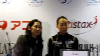 2010 worlds  Ladies sp press conference Mao Asada Mirai Nagasu Laura Lepisto.avi