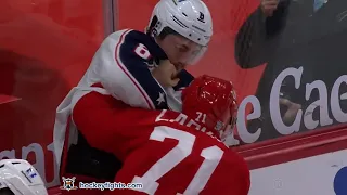 Zach Werenski vs Dylan Larkin Jan 18, 2021