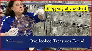 Goodwill Shopping! Depression & Crackle Glass, Anchor Hocking, Crystal, Book - Thrift with Dr. Lori