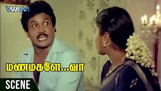 Raadhika Troubles Prabhu | Manamagale Vaa Movie Comedy Scenes | Goundamani | WAM India Tamil