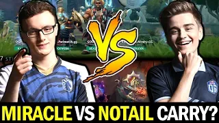 MIRACLE vs N0TAIL in Ranked Game — OLD OG Carry Battle Dota 2