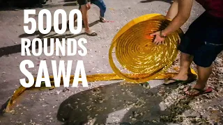 5000 Rounds Sawa by Conde Fireworks Manila, Philippines New Year's Eve 2019 - 2020