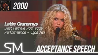 Shakira | 2000 | Latin Grammys | Best Female Pop Vocal Performance - Ojos Asi