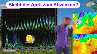 April mit kurzem Frühlings-Glück nach viel Regen & Schnee. Trend Monatswechsel: kühles April-Wetter!