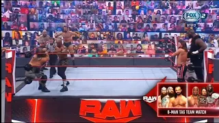 Drew McIntyre & The Viking Raiders vs Bobby Lashley, AJ Styles & Omos - WWE Raw 14/06/21 en Español