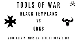 Black Templars vs Orks - 2000pts Warhammer 40,000 9th Edition Battle Report *Arks of Omen*