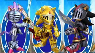 Sonic Dash - Sir Percival vs Excalibur Sonic vs Sir Lancelot - All Characters Unlocked All Bosses