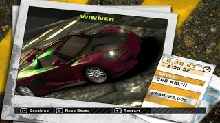 NFS: Most Wanted (2005) PC Petersburg & Camden 6:39 Porsche Carrera GT Junkman