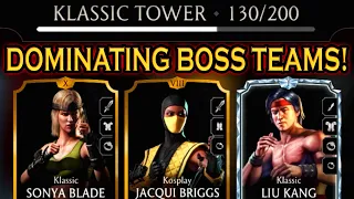 MK Mobile. Destroying Boss Battles in Klassic Tower on NOOB Account.