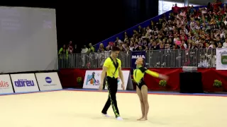 Acrobatic Gymnastics: FIG Acro World Cup 2013 Maia - GBR Mix Pair