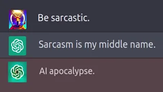 Sarcastic AI goes too far