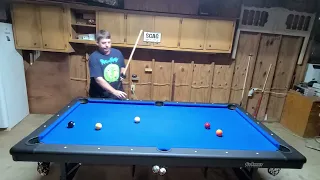 Running a rack on a 7' GoSports Pool Table