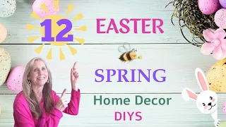 12 FAVORITE Dollar Tree EASTER SPRING HOME DECOR DIYs 🌹 BUNNY & FLOWER CRAFT DIY IDEAS TO MAKE