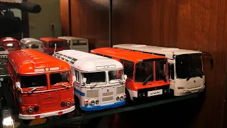 Копейчанин коллекционирует модели автобусов