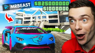 Hunting MrBeast For MAXIMUM CASH In GTA 5 (YouTuber)