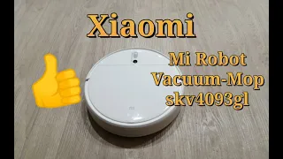 Первое включение Робота пылесоса xiaomi mi robot vacuum-mop skv4093gl