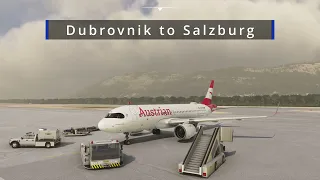 Microsoft Flight Simulator 2020 / FlyByWire A320 / Austria Airlines / Dubrovnik to Salzburg