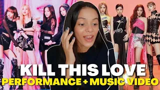 QUEENS 😱💖BLACKPINK - KILL THIS LOVE (MV + TOKYO DOME PERFORMANCE) - REACTION