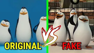 Los Pingüinos Meme (ORIGINAL VS FAKE)