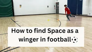 4 types of runs to create space as a winger in football