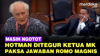 Hotman Paris Masih Ngotot Tak Puas Dengar Jawaban Romo Magnis, Ketua MK Keras Ingatkan!