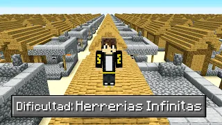 Paso Minecraft pero en un Mundo de Herrerias Infinitas 😱