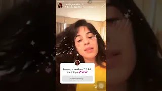 Camila cabello December 18-19 instgram story 2019