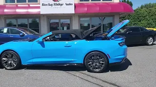 How to lower the convertible top 2023 Camaro ZL1 with REMOTE! 650 horsepower!