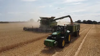 First day of harvest 2022! Harvesting wheat in July!