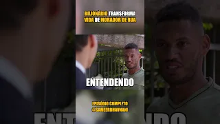 BILIONÁRIO surpreende MENDIGO e MUDA SUA VIDA #shorts