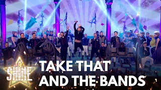 The final four bands perform a medley of songs with Take That - Let It Shine - BBC One