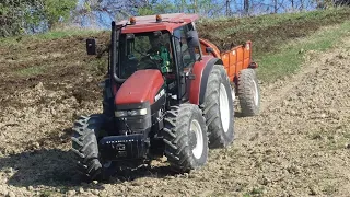 NEW HOLLAND M160 + Spandiletame VASCHIERI - LAMBO R355DT + Carica  letame VISANOCAR  | DI FEBO PAOLO