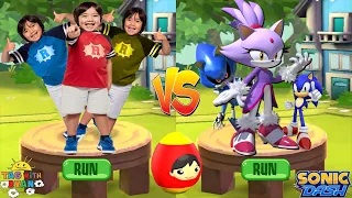 Tag with Ryan vs Sonic Dash Combo Panda vs Blaze New Character UPDATE Event All Characters Unlocked