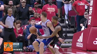 James Harden steal the ball on Blake Griffin's dunk attempt in Overtime!