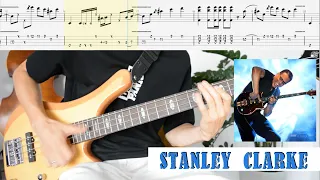 Stanley Clarke - Pop Virgil Slap lesson Bass Tab