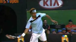 Federer forehand - slow motion