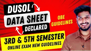 DU SOL OBE Date Sheet and guidelines | Nov. - Dec Exam 2021 | 3rd & 5th Semester | 100 % pass.