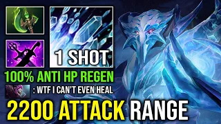 2200 ATTACK RANGE Unlimited Freeze Slow Chilling Touch 100% Anti HP Regen Solo Mid AA Dota 2