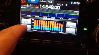 icom 7300 graph to plot out swr points.