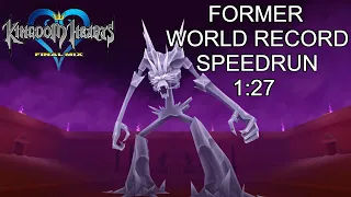 KH FM [Proud Mode] Ice Titan Speedrun 1:27 [FORMER WORLD RECORD]