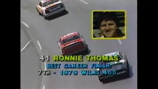 1983 NASCAR Winston Cup Series Warner Hodgdon Carolina 500 At Rockingham
