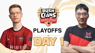 Rush of Clans Golden Edition: Playoffs - Day 1 | #ClashWorlds | Clash of Clans | Akari Gaming