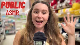 ASMR in Public (Aggressive tapping, Ring sounds, Visuals, Scratching, etc.)