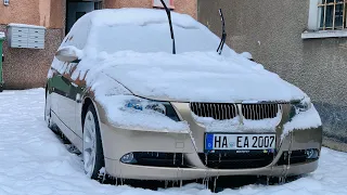 Almanya’ya Kara Kış Geldi Hava -10 |BMW E90 320i |