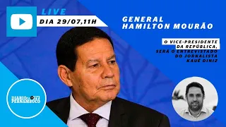 Entrevista ao vivo com o general Hamilton Mourão