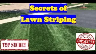 Grass Striping Tips  |  Get Better Lawn Stripes = 8 SECRETS to Lawn Striping ! (LAWN CARE)