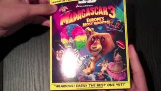 Madagascar 3 3D Bluray Unboxing