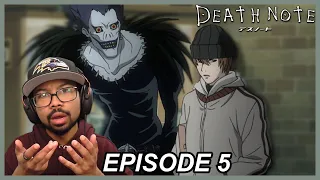 LIGHT'S PLOTTING CONTINUES! | Death Note Episode 5 Reaction